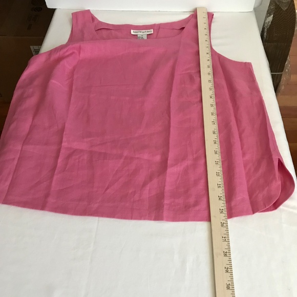 BLOOMINGDALE’S 100% Linen Blouse Button Down Tunic Twin Set Women’s Plus Size 2X - Picture 14 of 16